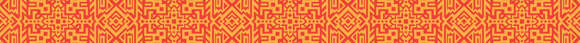 orange red geometric banner